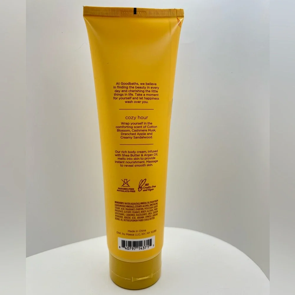 🦋$4~ Goodbaths Ultra-Moisturizing Body Cream ~ Cozy Hour ~ Full Size 10oz ~ NEW